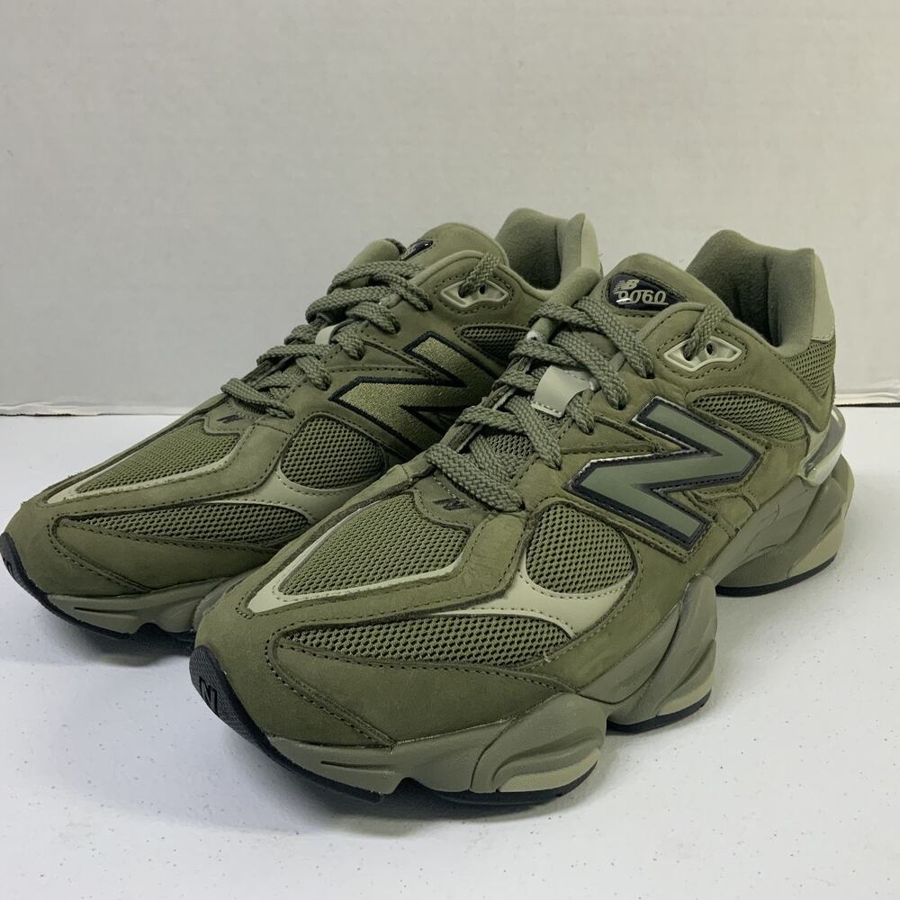 New Balance 9060 Dark Olivine U9060ZGD Size 13 Men Green Mesh Chunky Workout